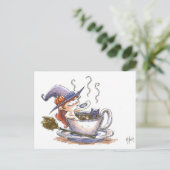 Witch Coffee Break 2 Briefkaart (Staand voorkant)