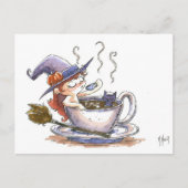 Witch Coffee Break 2 Briefkaart (Voorkant)