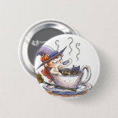 Witch Coffee Break 2 Ronde Button 5,7 Cm (Voorkant /achterkant)