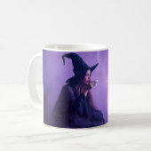 Witch Coffee Mug | Moonlight Halloween Cup Koffiemok (Voorkant links)