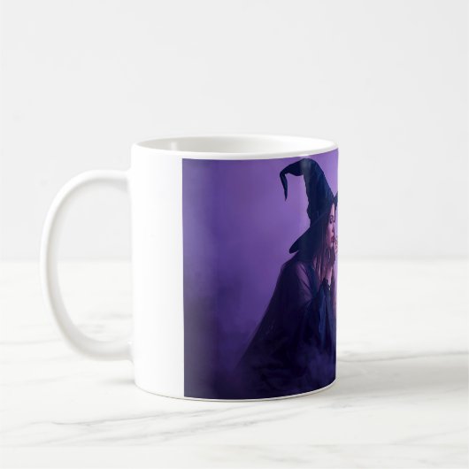 Witch Coffee Mug | Moonlight Halloween Cup Koffiemok (Links)
