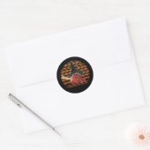 Witch Crab Funny Halloween Hermit Crab Lover Ronde Sticker (Envelop)