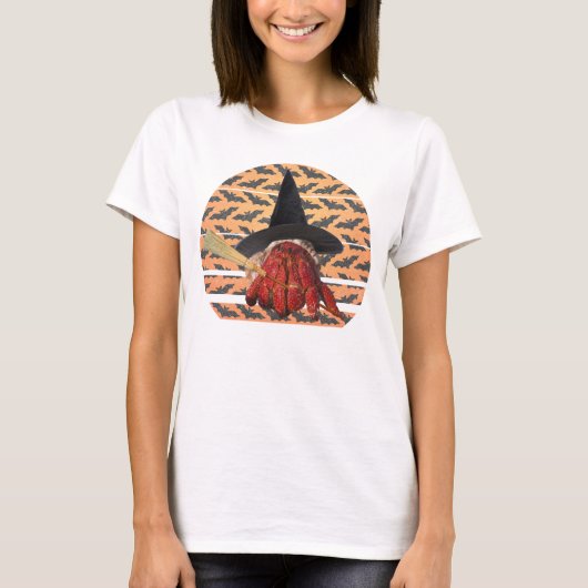 Witch Crab Funny Halloween Hermit Crab Lover T-shirt (Voorkant)