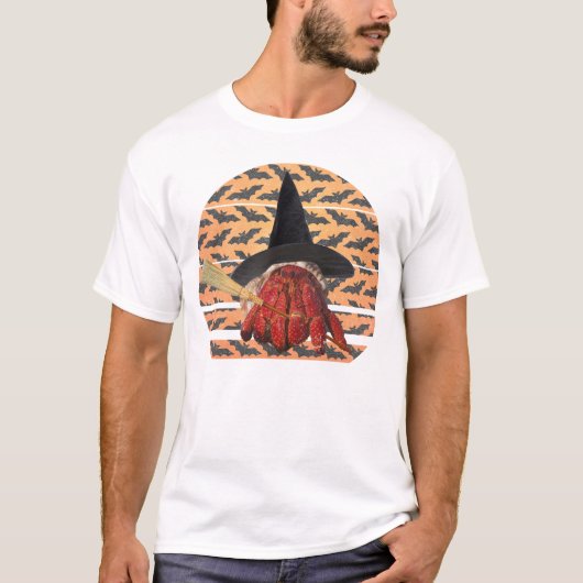 Witch Crab Funny Halloween Hermit Crab Lover T-shirt (Voorkant)