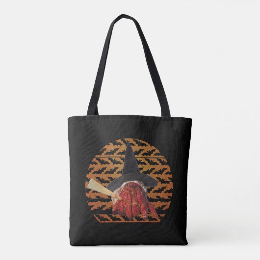 Witch Crab Funny Halloween Hermit Crab Lover Tote Bag (Achterkant)