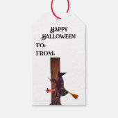 Witch Crashed Gift Label Cadeaulabel (Achterkant)