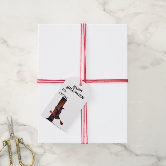 Witch Crashed Gift Label Cadeaulabel (Met Touw)