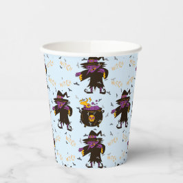 Witch Creepy Spooky Halloween Party Papieren Bekers