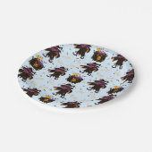 Witch Creepy Spooky Halloween Party Papieren Bordje (Gekanteld)