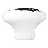 Witch Design Personalised Keramische Knop (Zijkant)