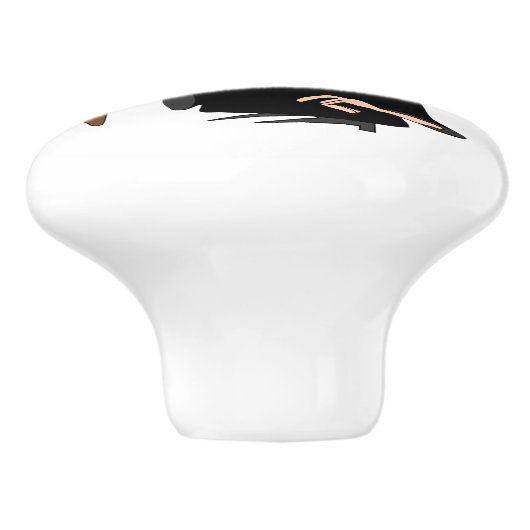 Witch Design Personalised Keramische Knop (Zijkant)