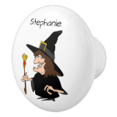 Witch Design Personalised Keramische Knop (Rechts)