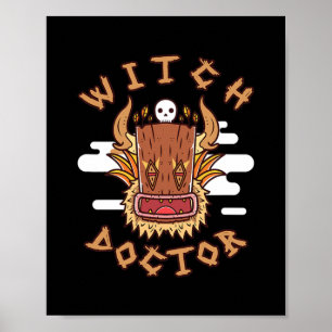 Witch Doctor Healer Shaman Masker Poster