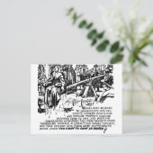 Witch Dunking Briefkaart (Staand voorkant)