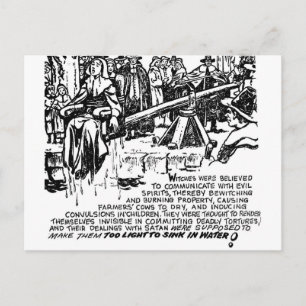 Witch Dunking Briefkaart
