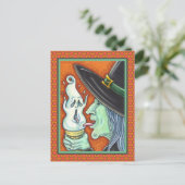 WITCH EAT SCREAMICE CREAM CONE, HALLOWEEN H FEESTDAGENKAART (Staand voorkant)