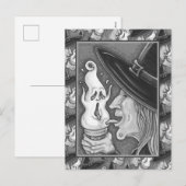 WITCH EAT SCREAMING ICE CREAM CONE, HALLOEEN FEESTDAGENKAART (Voorkant / Achterkant)