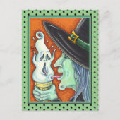 WITCH EAT SCREAMING ICE CREAM CONE, HALLOEEN FEESTDAGENKAART (Voorkant)