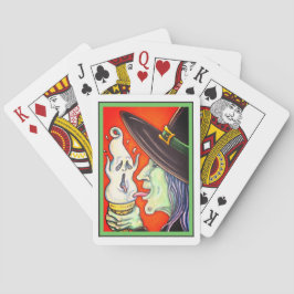 WITCH EAT SCREAMING ICE CREAM CONE, HALLOEEN POKERKAARTEN