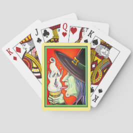 WITCH EAT SCREAMING ICE CREAM CONE, HALLOEEN POKERKAARTEN