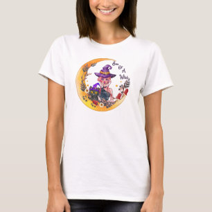 Witch en Black Cat T-shirt