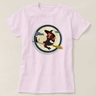 WITCH EN BROOM T-SHIRT