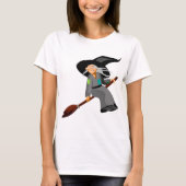 Witch en Broomstick T-shirt (Voorkant)