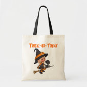 Witch en Cat Bag Tote Bag (Voorkant)