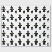 Witch en Cat Gift Wrapping Paper by Cheeky Witch Cadeaupapier (Vlak)