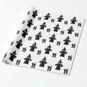 Witch en Cat Gift Wrapping Paper by Cheeky Witch Cadeaupapier (Uitgerold)