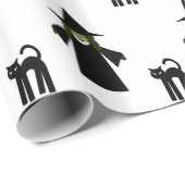 Witch en Cat Gift Wrapping Paper by Cheeky Witch Cadeaupapier (Rol Hoek)