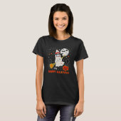 Witch en Cat Halloween T-shirt (Voorkant volledig)