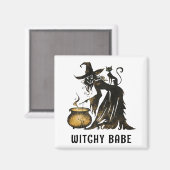 Witch en Cat Magneet (Voorkant / Achterkant)