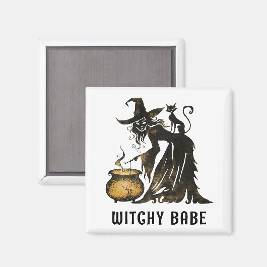 Witch en Cat Magneet (Voorkant / Achterkant)