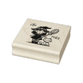 Witch en Cat Stamp - Aanpassen met uw namen! Rubberstempel (Stempel)