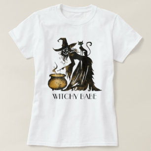 Witch en Cat T-shirt