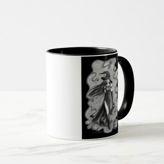 Witch en Doll Halloween Mok (Voorkant rechts)