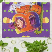 Witch en Ghost Boo Theedoek (Gevouwen)