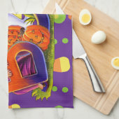 Witch en Ghost Boo Theedoek (Quarter Fold)