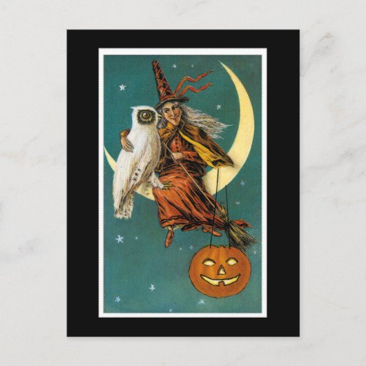 Witch en Hare Owl Briefkaart (Voorkant)