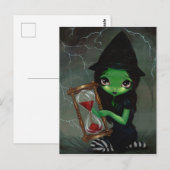 Witch en Hourglass Briefkaart (Voorkant / Achterkant)