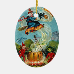 Witch en Imps Ornament