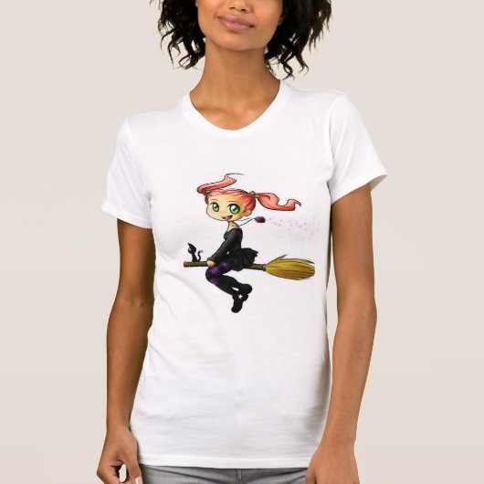 Witch en Kat T-shirt (Voorkant)