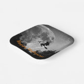 Witch en Moon Halloween  Papieren Bordje (Gebogen)