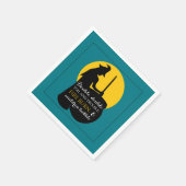 Witch en Moon Magic Spell Napkin Servet (Hoek)