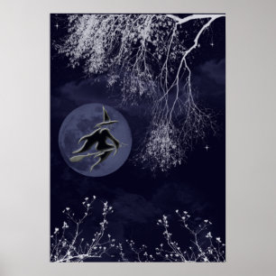 Witch en Moon Poster