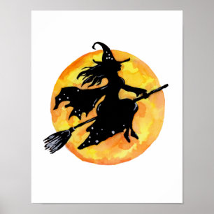 Witch en Moon Poster
