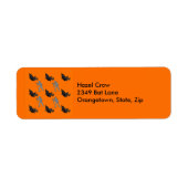 Witch en Mummy Pattern Halloween Adresetiketten Etiket (Voorkant)