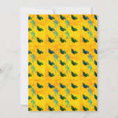 Witch en Mummy Pattern Halloween Retro Uitnodiging (Achterkant)