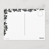 Witch en zwarte kat, Happy Halloween! Briefkaart (Achterkant)